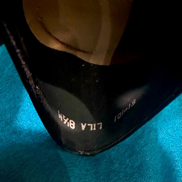 Women's Trotters Lila Black Oxford Woven Toe Flat Shoes Tie Size 8.5M - Picture 9 of 11